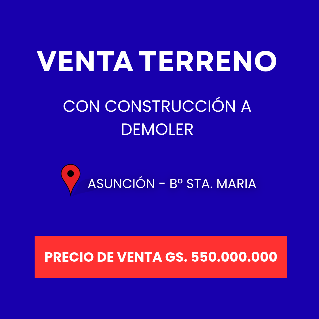 En Venta Terreno en Asunción V255 — foto 1