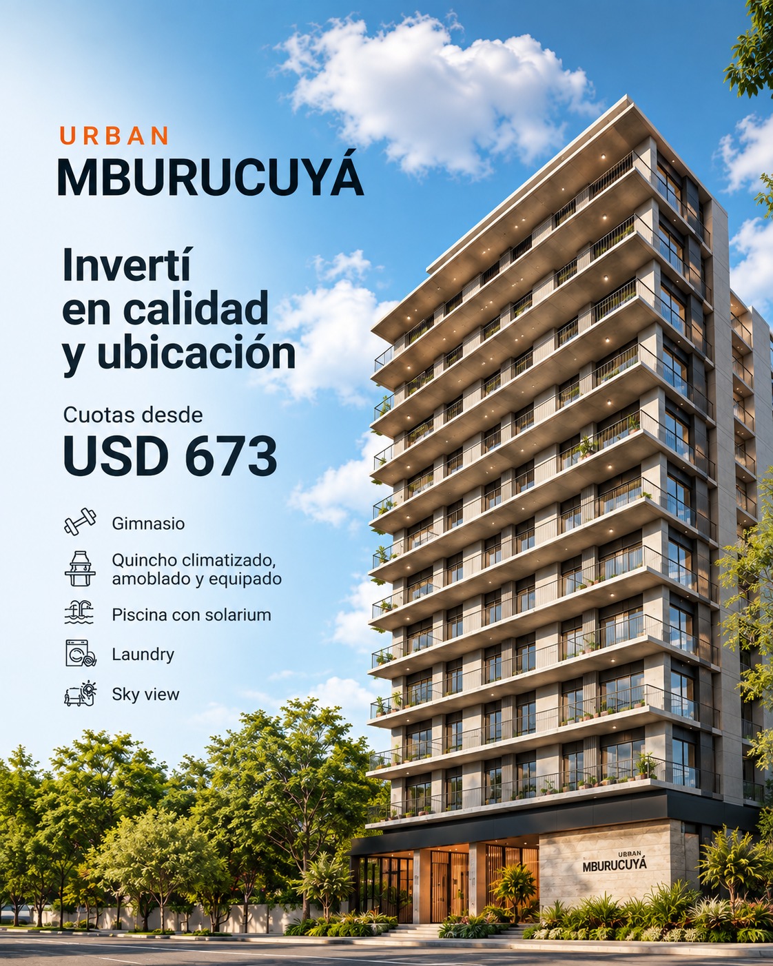 Tu próximo departamento desde USD 6.901 en el Barrio Mburucuya — foto 1