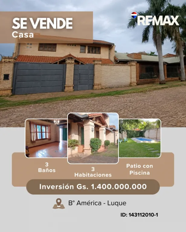 CASA EN VENTA EN LUQUE — foto 1