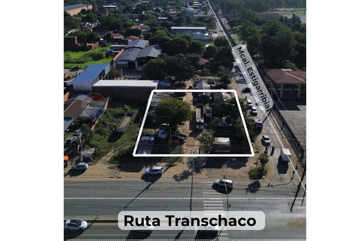 EN VENTA TERRENO DE 1.207 M2 EN ESQUINA SOBRE LA TRANSCHACO — foto 1