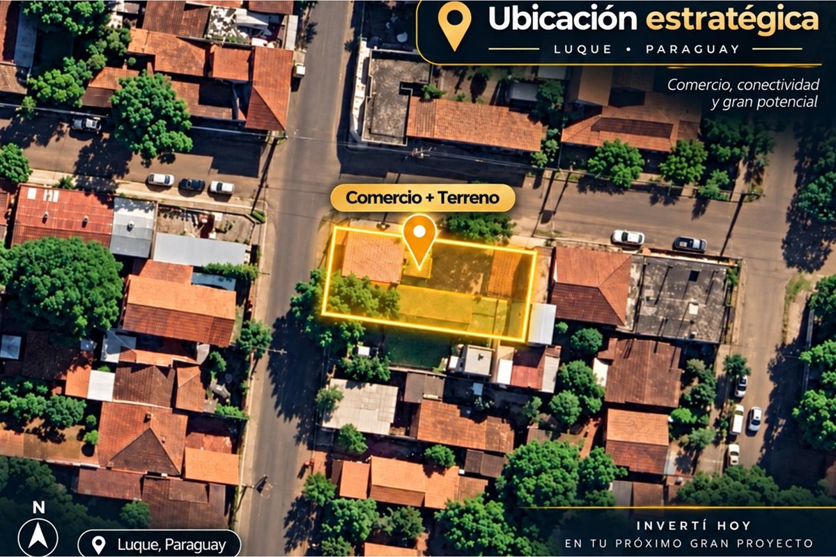 🏙️ TERRENO EN ESQUINA EN PLENO CENTRO DE LUQUE — foto 1