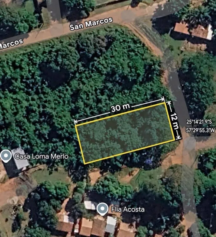 VENDO TERRENO EN ESQUINA – LOMA MERLO, LUQUE — foto 1