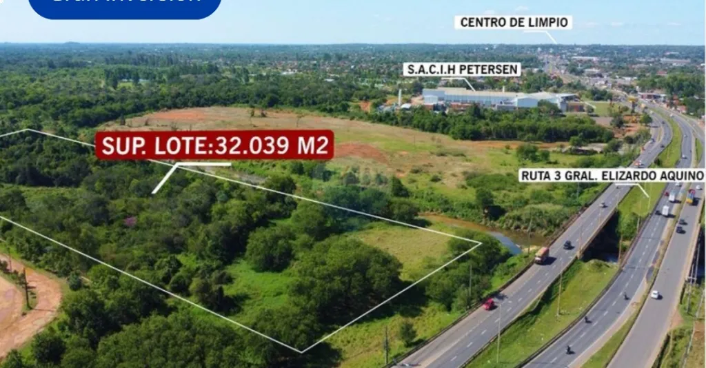 VENDO UNICO TERRENO 3,2 HECTÁREAS FRENTE A FORTIS MARIANO ROQUE ALONSO SRUTA GRAL.AQUINO — foto 1