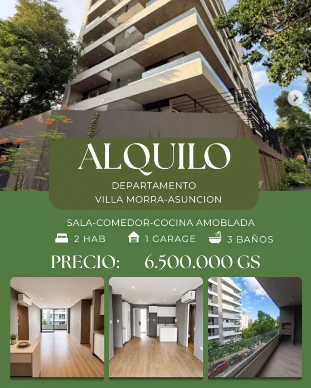 ALQUILO DEPARTAMENTO EN ASUNCIÓN — Foto 1