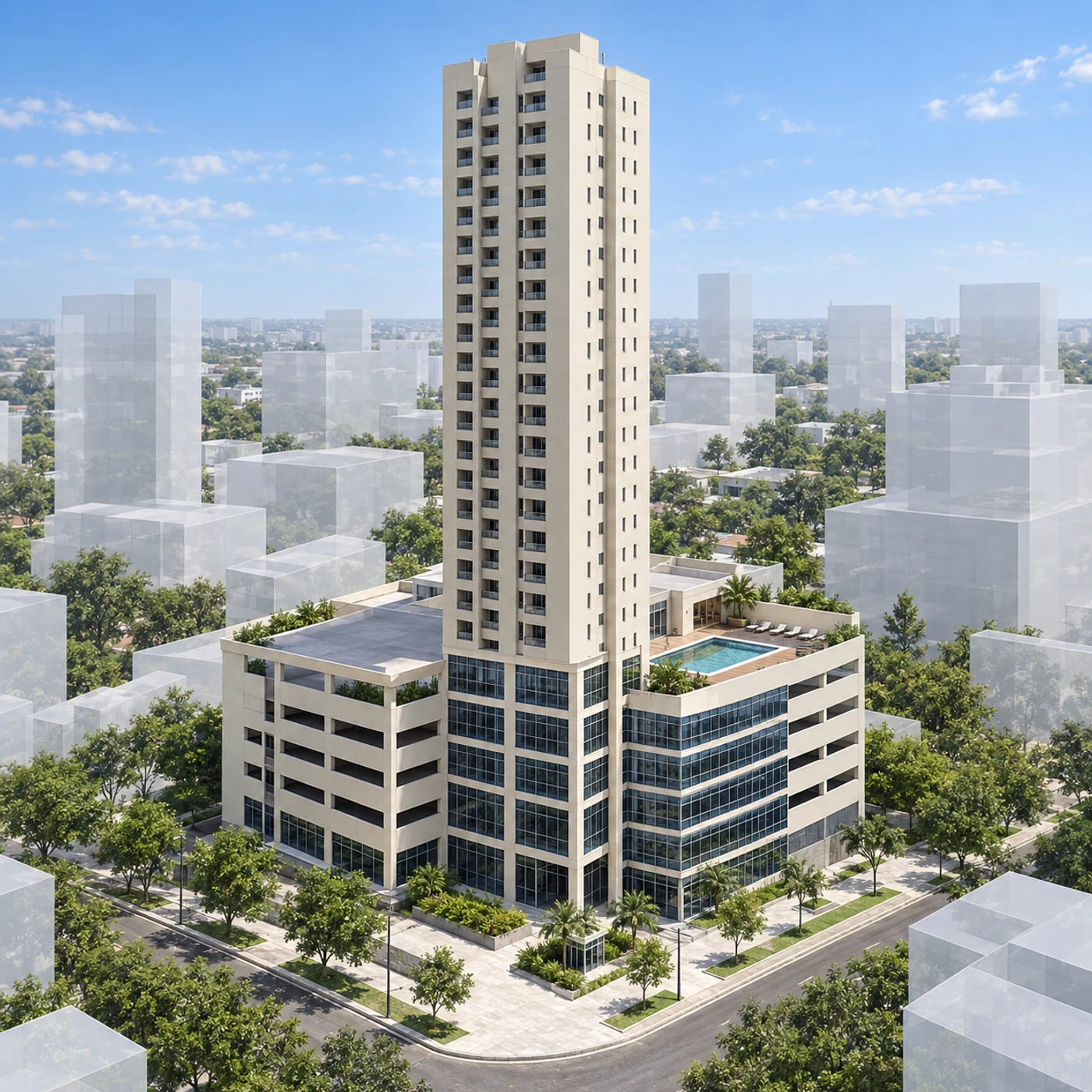 Molas Tower · Rendering del progetto