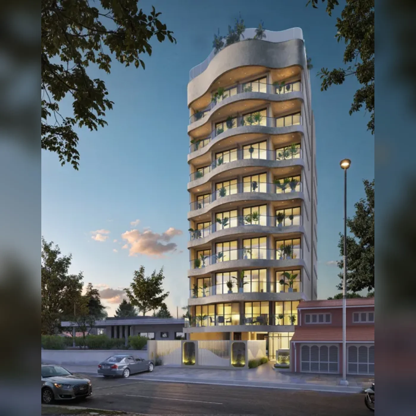 Afianza Recoleta · Rendering del progetto