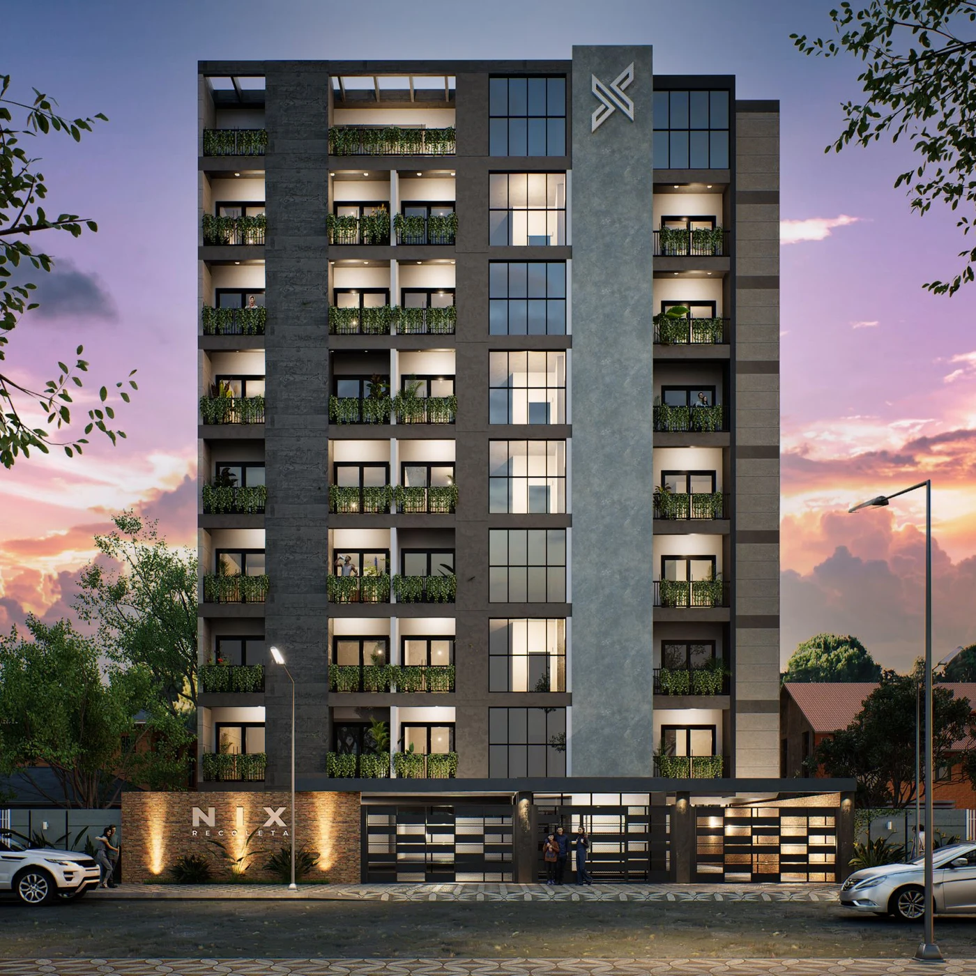 Nix Recoleta · Rendering del progetto