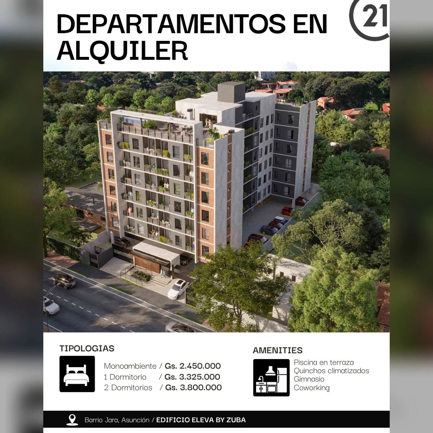 Eleva by Zuba · Rendering del progetto