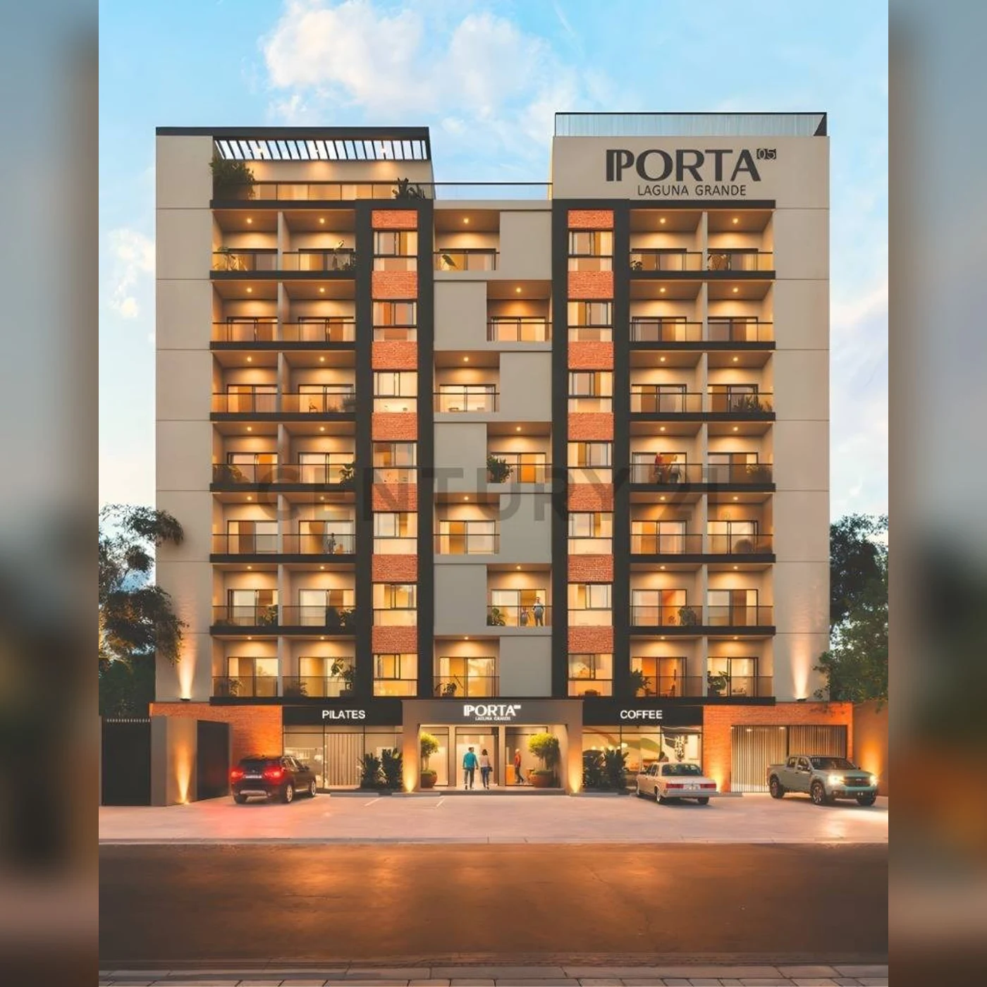 Porta 5 · Rendering del progetto