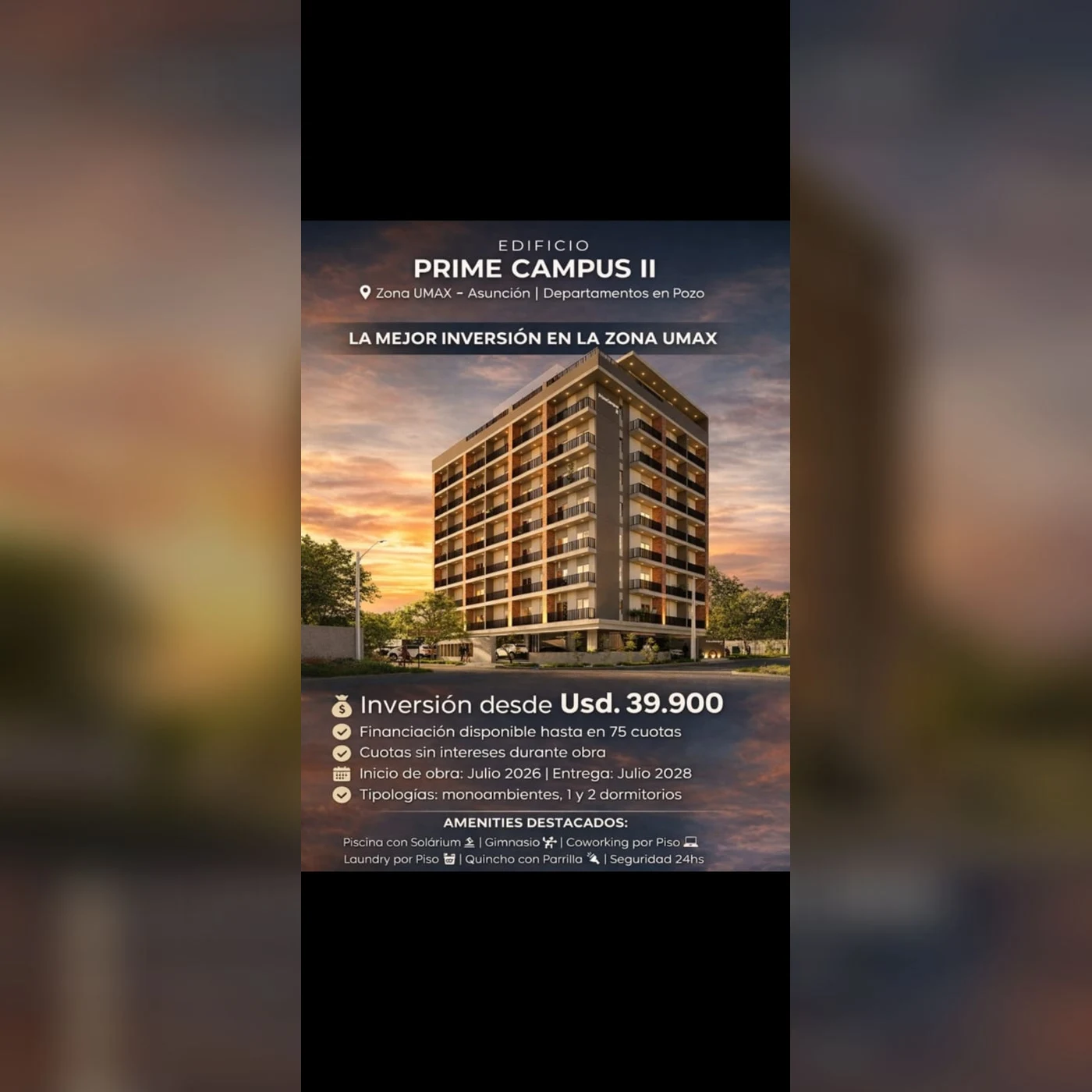 Prime Campus II · Rendering del progetto