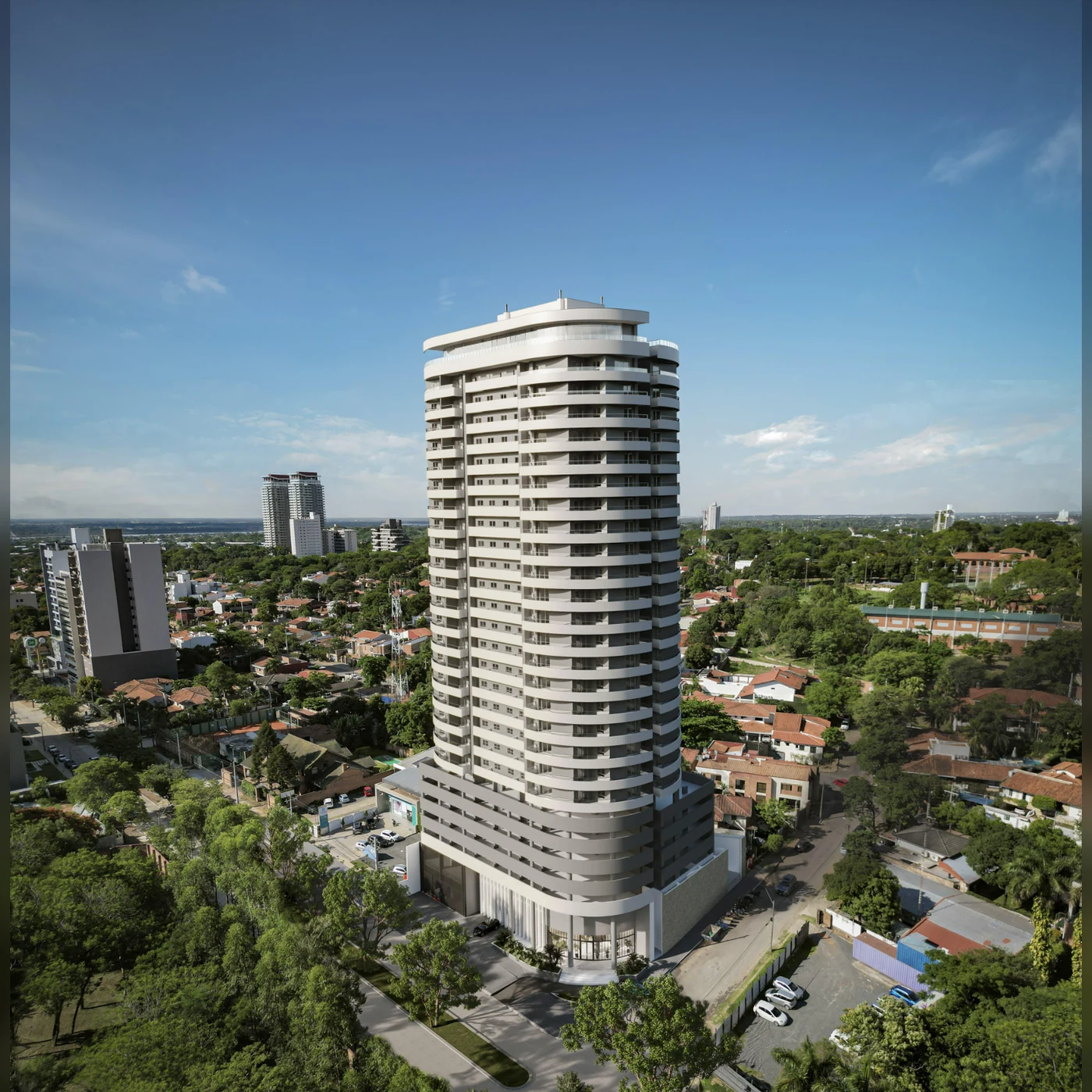 Fortaleza Molas López · Extérieur de l’immeuble