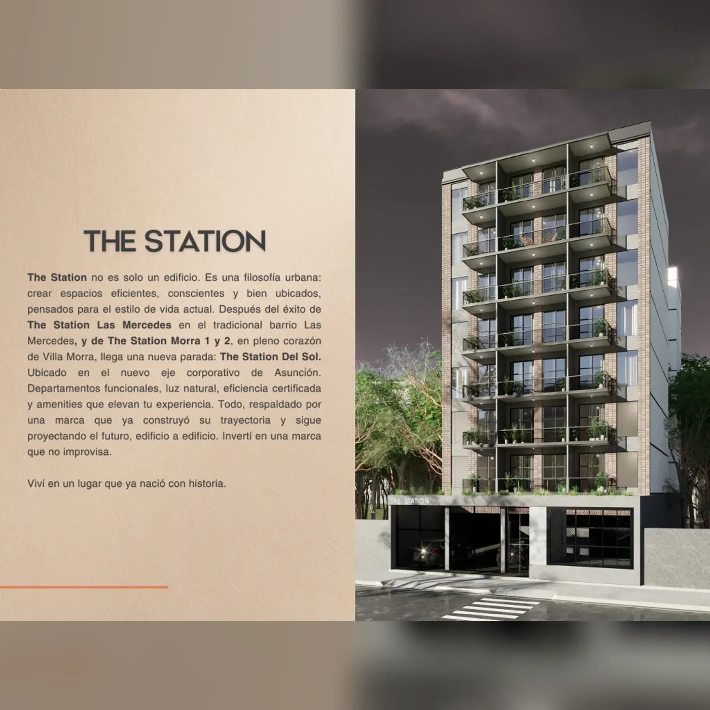 The Station · Rendering del progetto