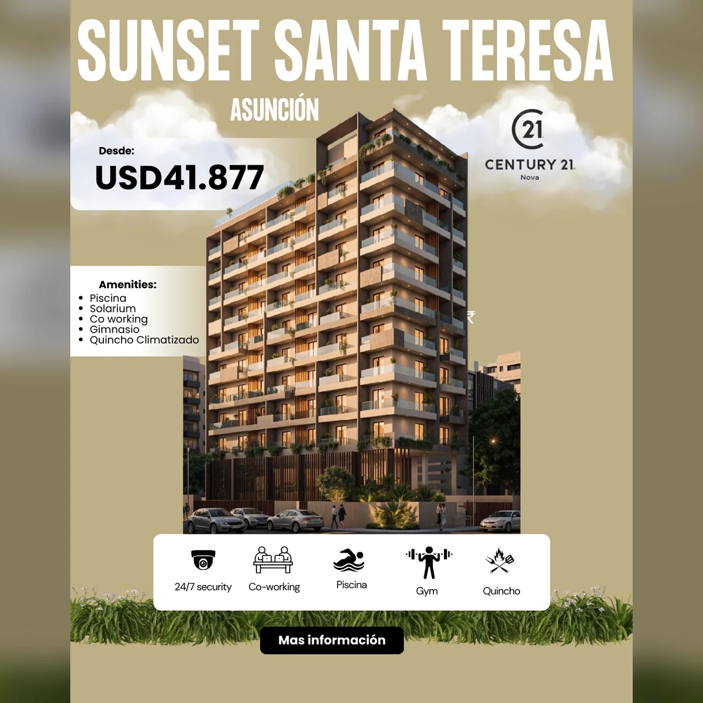 Sunset Santa Teresa · Perspective du projet