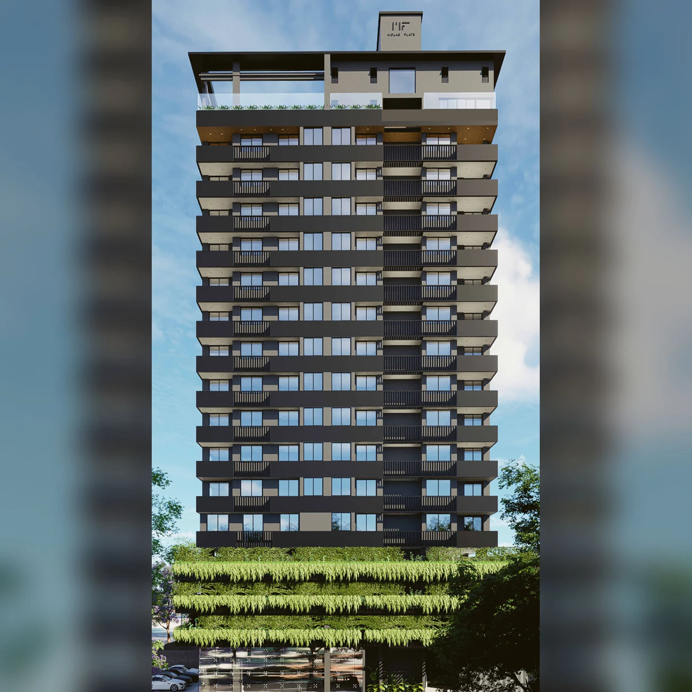 Molas Flats · Rendering del progetto